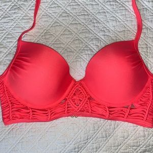 Coral Pink Bathing Suit Top